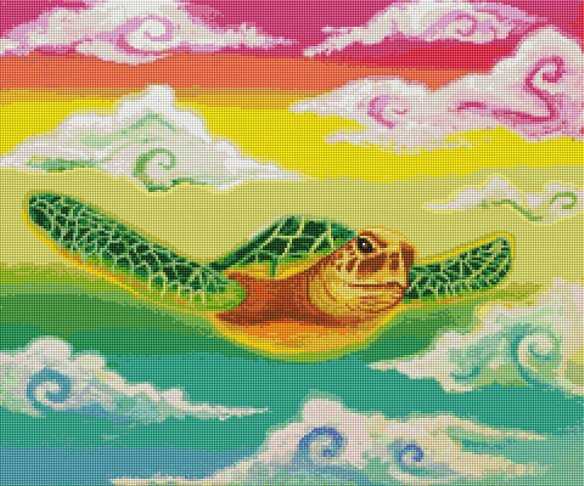 Mr. Turtles Cloud Kingdom by Becca Tindol (Hand Rendered)
