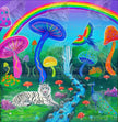 Mushroom Valley by Becca Tindol (Hand Rendered)