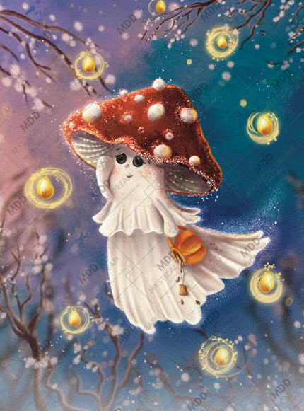 Mushrooms The Ghost by Karina Kornuta-Pigozne (Hand Rendered)