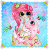 My Besties: Bubbles and Flipper by Sherri Baldy (Hand Rendered)