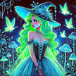 Neon Night Enchantress by Dreamy Witch