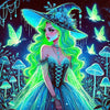 Neon Night Enchantress by Dreamy Witch