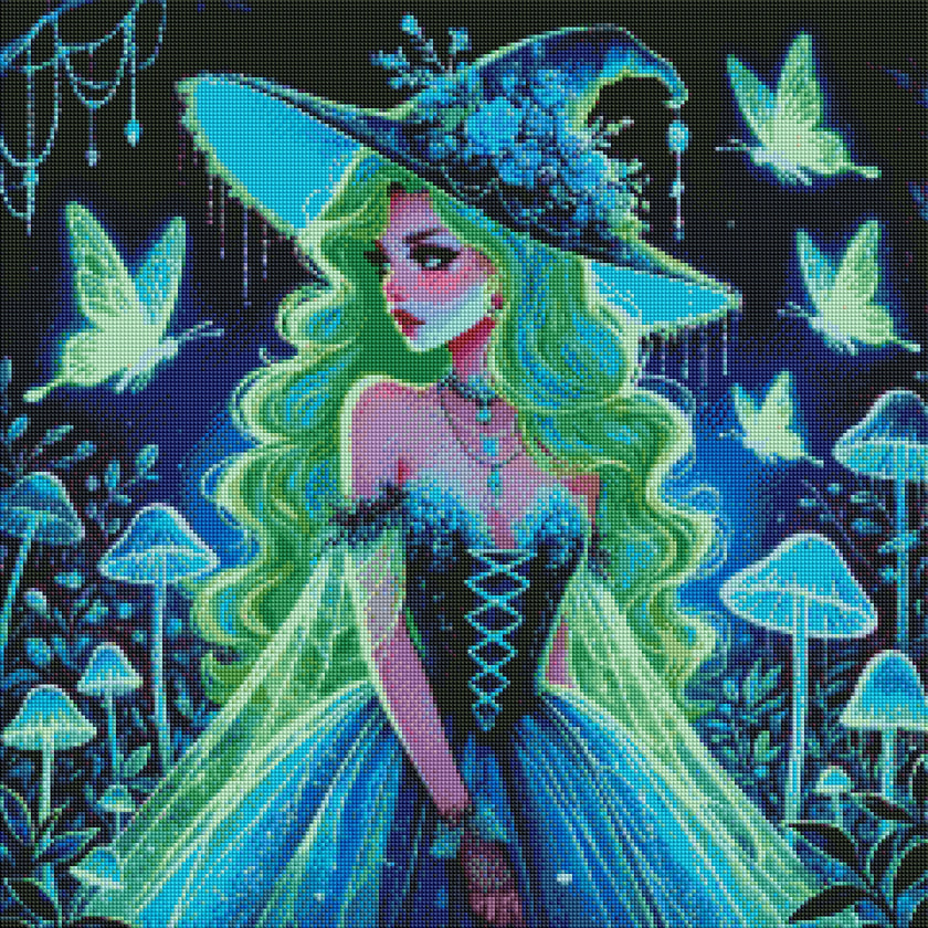Neon Night Enchantress by Dreamy Witch