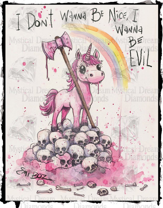 Not Nice Unicorn by Emi Boz