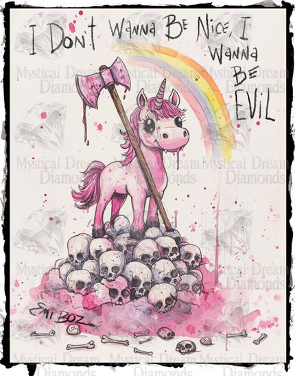 Not Nice Unicorn by Emi Boz