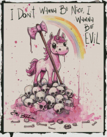 Not Nice Unicorn by Emi Boz