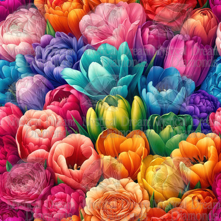 Oodles of Tulips by Cocomarshmallow Art