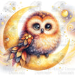 Owl Beneath Stars by Cocomarshmallow Art