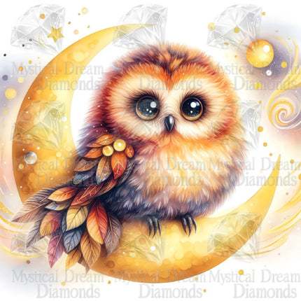 Owl Beneath Stars by Cocomarshmallow Art