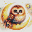 Owl Beneath Stars by Cocomarshmallow Art