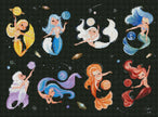 Planet Mermaids by Audra Esch (Hand Rendered)