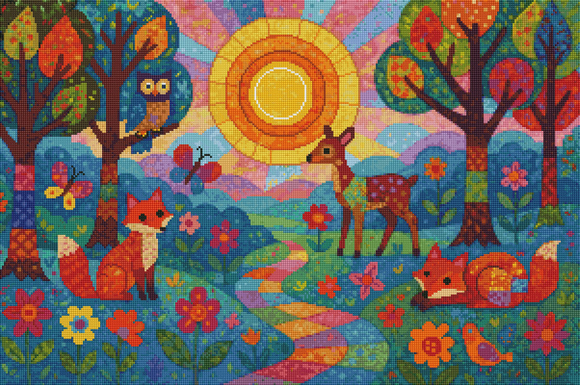 Patchwork 2: Happy Trails by Sean McKinney (Hand Rendered)