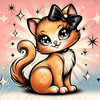 Pinup Kitty by Cocomarshmallow Art