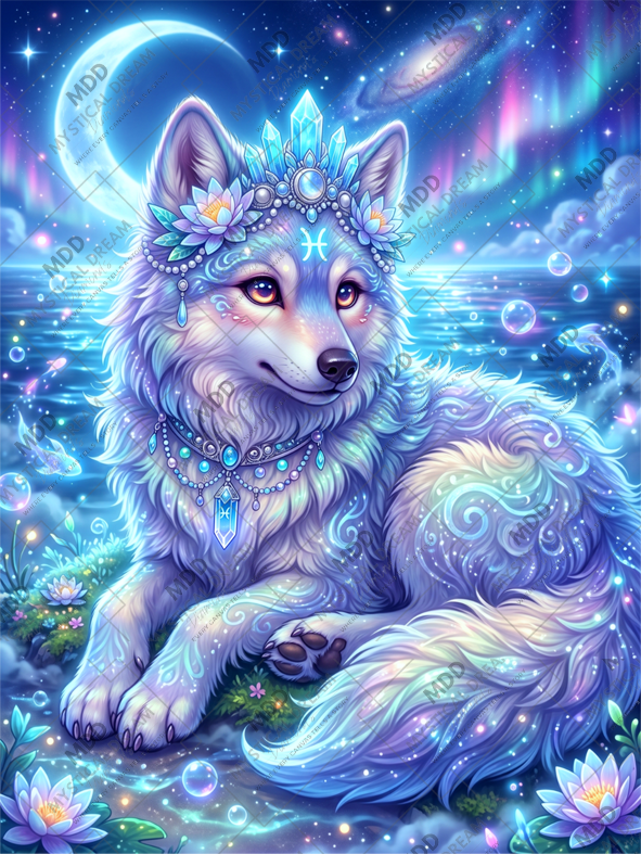 Pisces Wolf by Dreamy Witch
