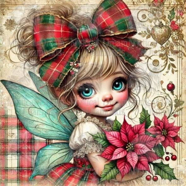 Poinsettia Pixie by Kismet and Kitsch