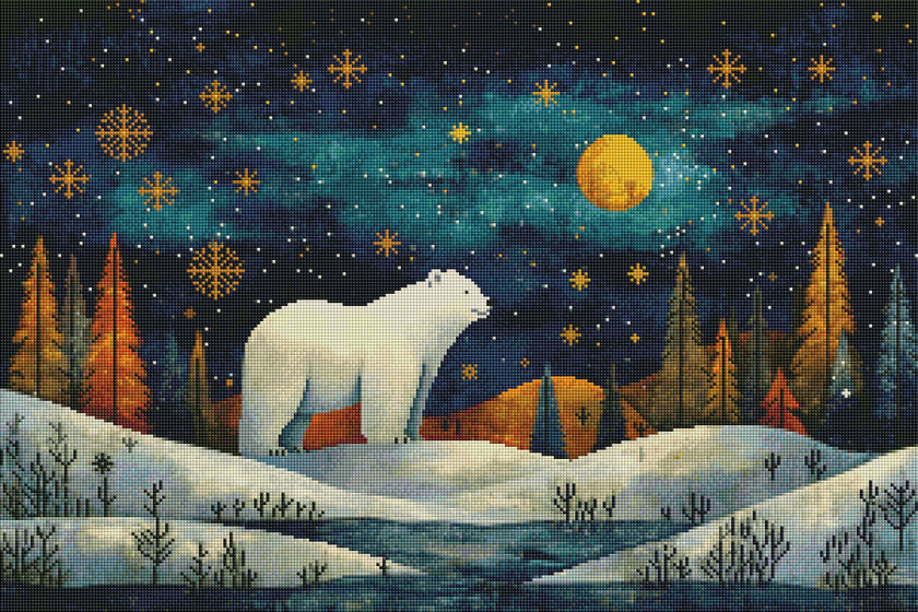 Polar Bear Ridge by Kimberly McGuiness (Hand Rendered)