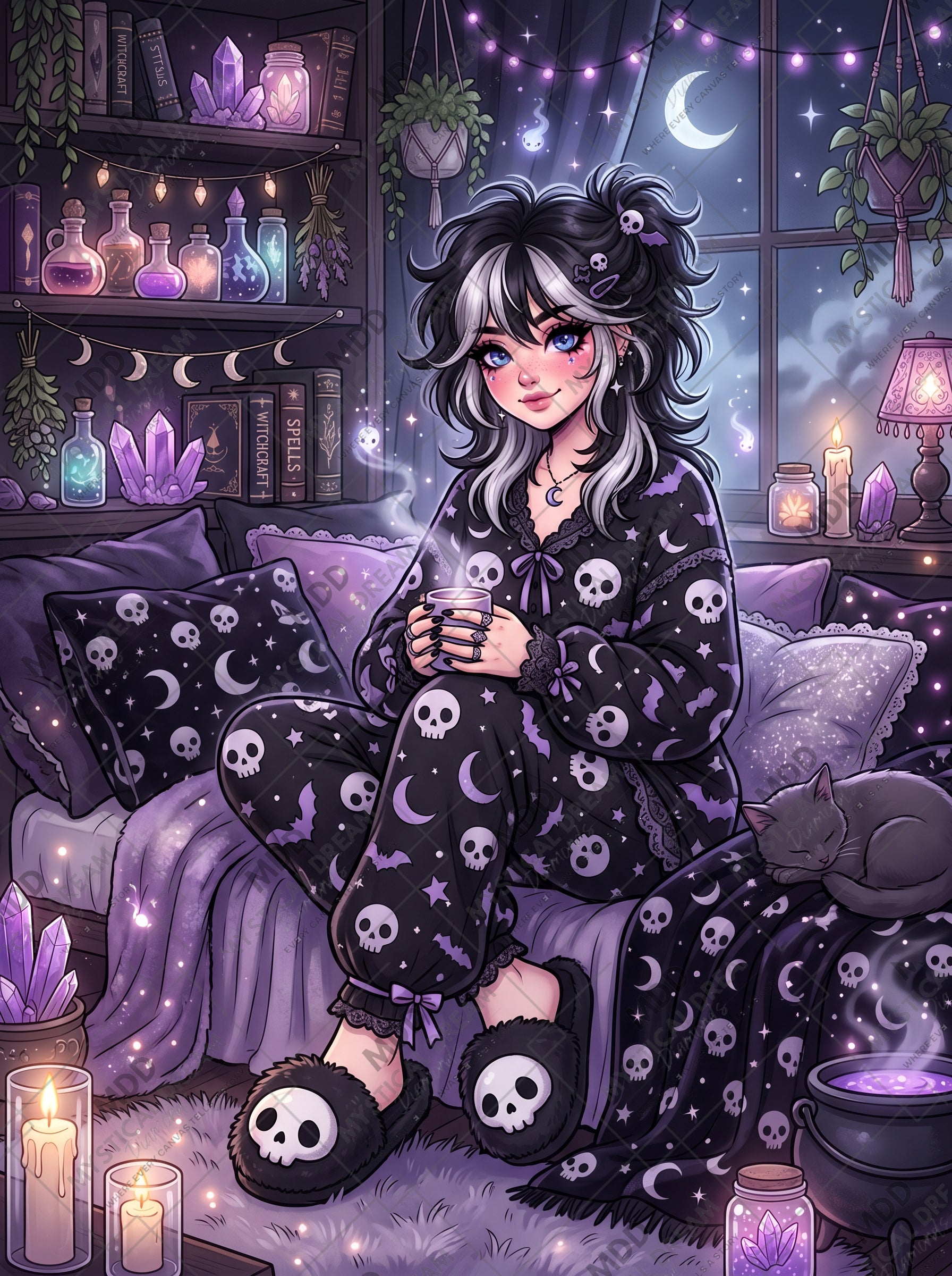 Potion & Pajamas by Dreamy Witch (Hand Rendered)