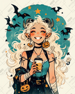 Pumpkin Spice & Poltergeists by Myst.Does.Ai