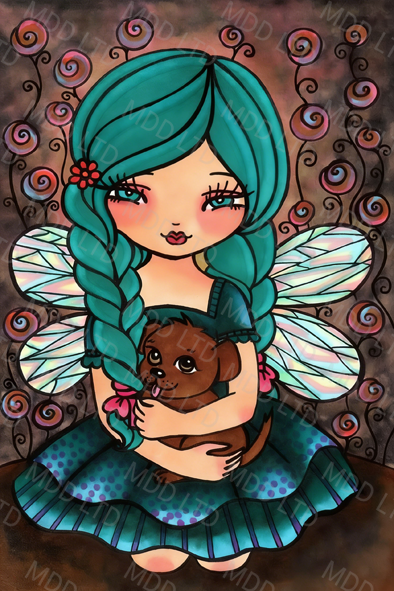 Puppy Love by Regan Kubecek (Hand Rendered)