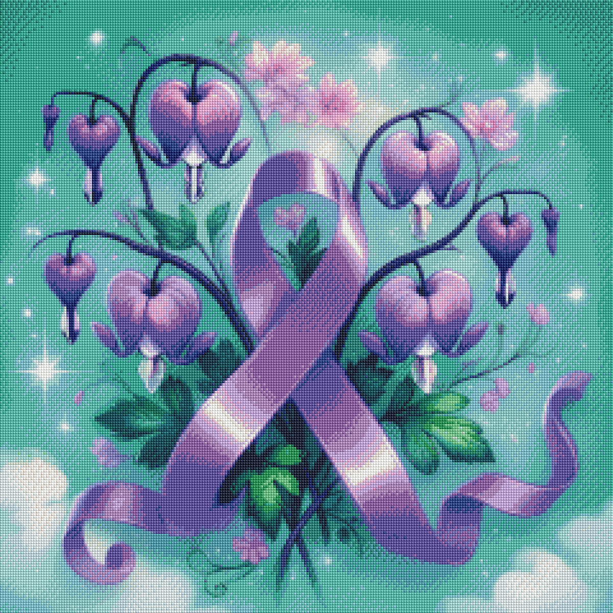 Purple Bleeding Hearts by Cocomarshmallow Art