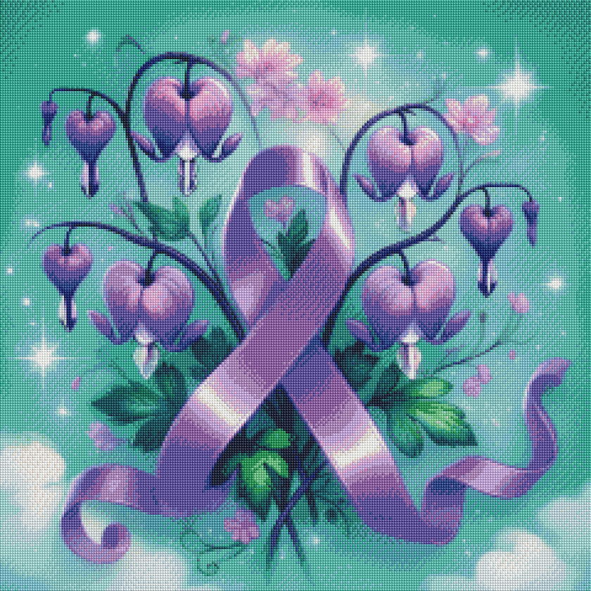 Purple Bleeding Hearts by Cocomarshmallow Art
