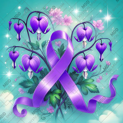 Purple Bleeding Hearts by Cocomarshmallow Art