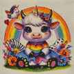 Rainbow Moo by Mariella Rinaldi