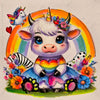 Rainbow Moo by Mariella Rinaldi