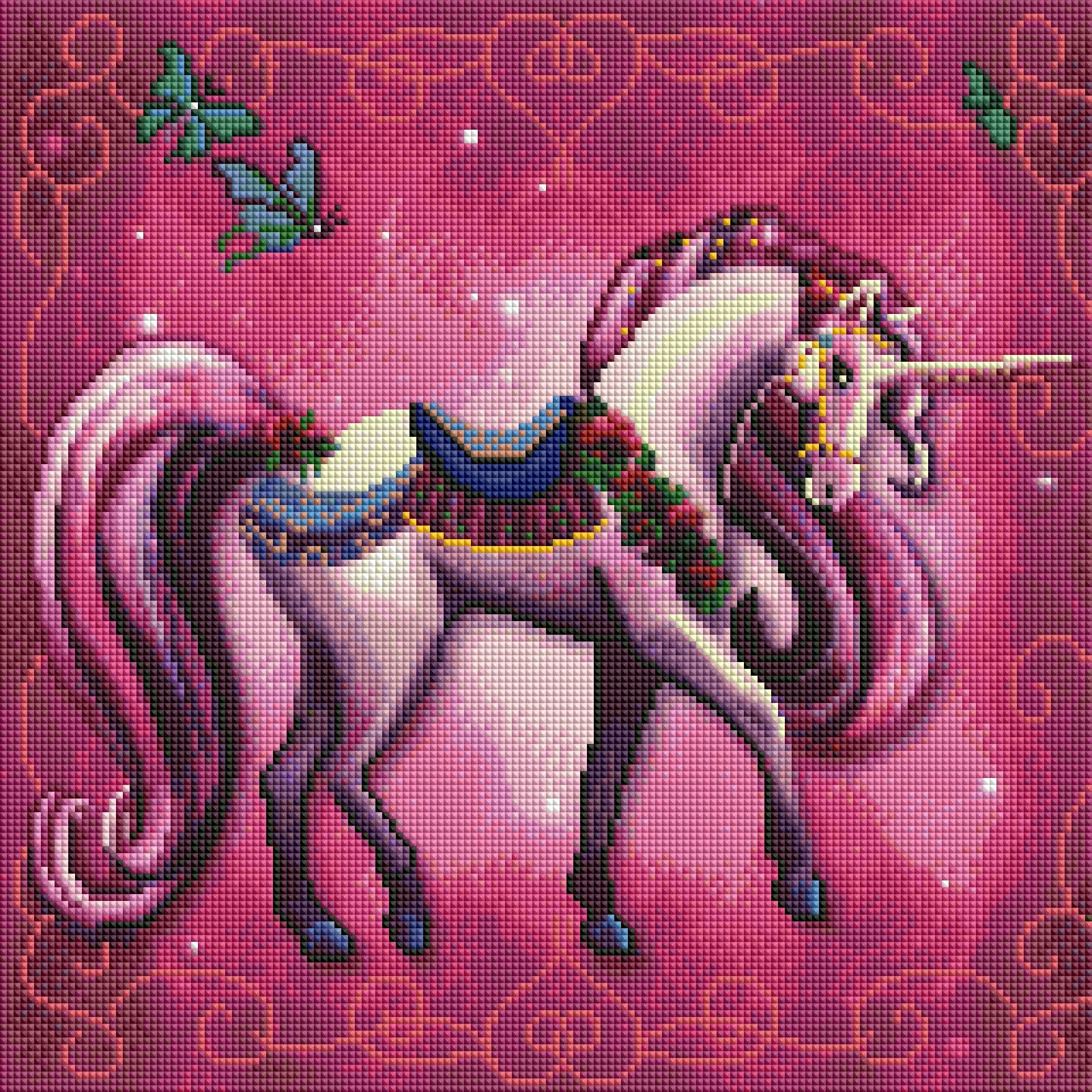 Rainbow Unicorn 1 by Rose Khan (Hand Rendered)