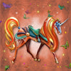 Rainbow Unicorn 3 by Rose Khan (Hand Rendered)