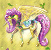 Rainbow Unicorn 5 by Rose Kahn (Hand Rendered)