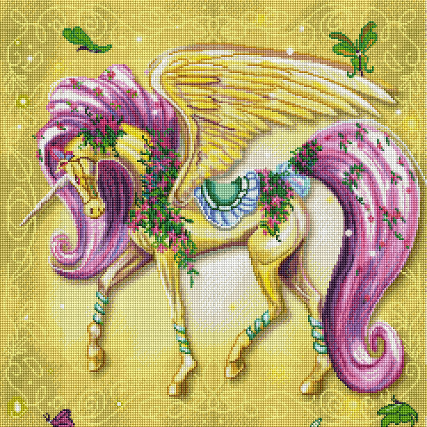 Rainbow Unicorn 5 by Rose Kahn (Hand Rendered)