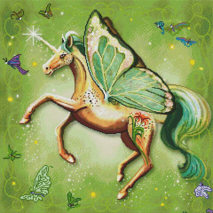 Rainbow Unicorn 6 by Rose Kahn (Hand Rendered)