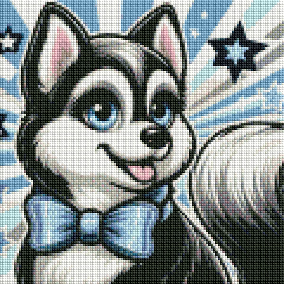 Snazzy Husky by Cocomarshmallow Art