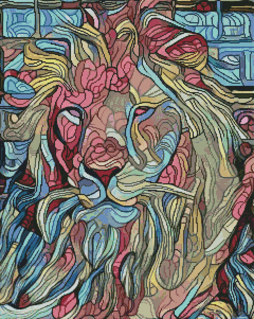 Sweet Lion by Patty Vicknair (Hand Rendered)