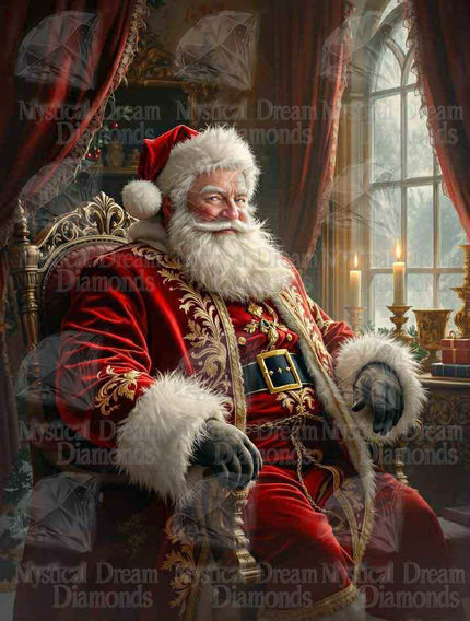 Santa Portrait by Rowan Lewgalon Ai Art