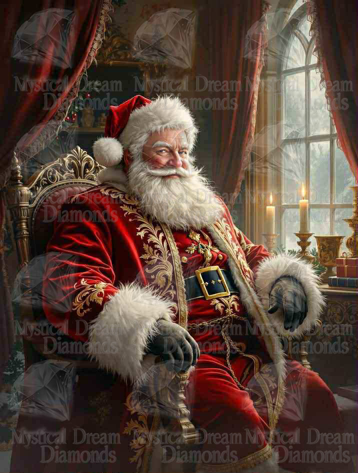 Santa Portrait by Rowan Lewgalon Ai Art