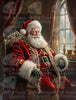 Santa Portrait by Rowan Lewgalon Ai Art
