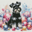 Schnauzer in Sphere Land by Cocomarshmallow Art