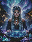 Scrying Witch by Rowan Lewgalon Ai Art
