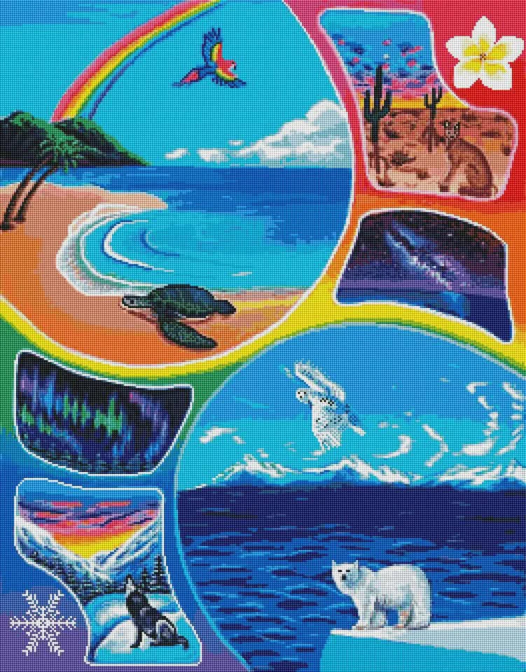 Seasonal Spectrum by  Becca Tindol (Hand Rendered)