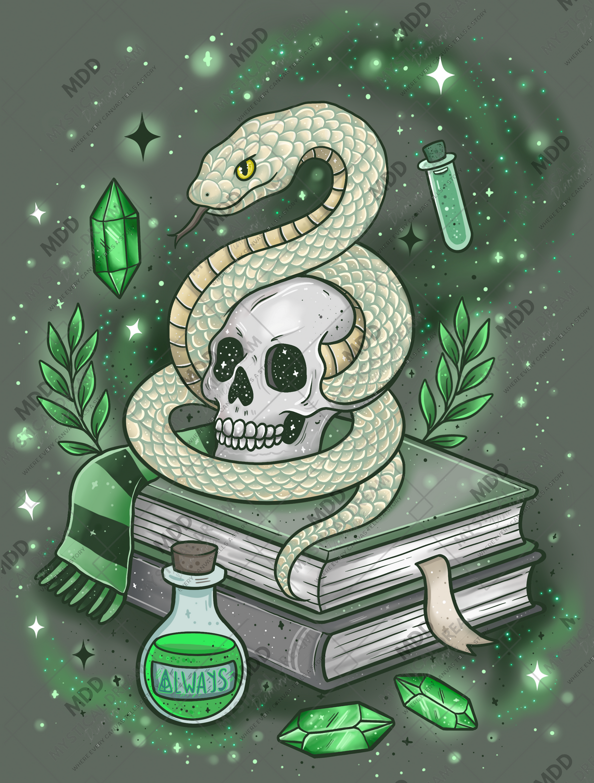 Serpent & Sorcery by Galaxy Rain (Hand Rendered)