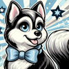 Snazzy Husky by Cocomarshmallow Art