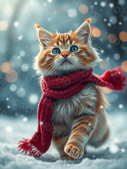 Snowfall's Gentle Heartbeat by Rowan Lewgalon Ai Art