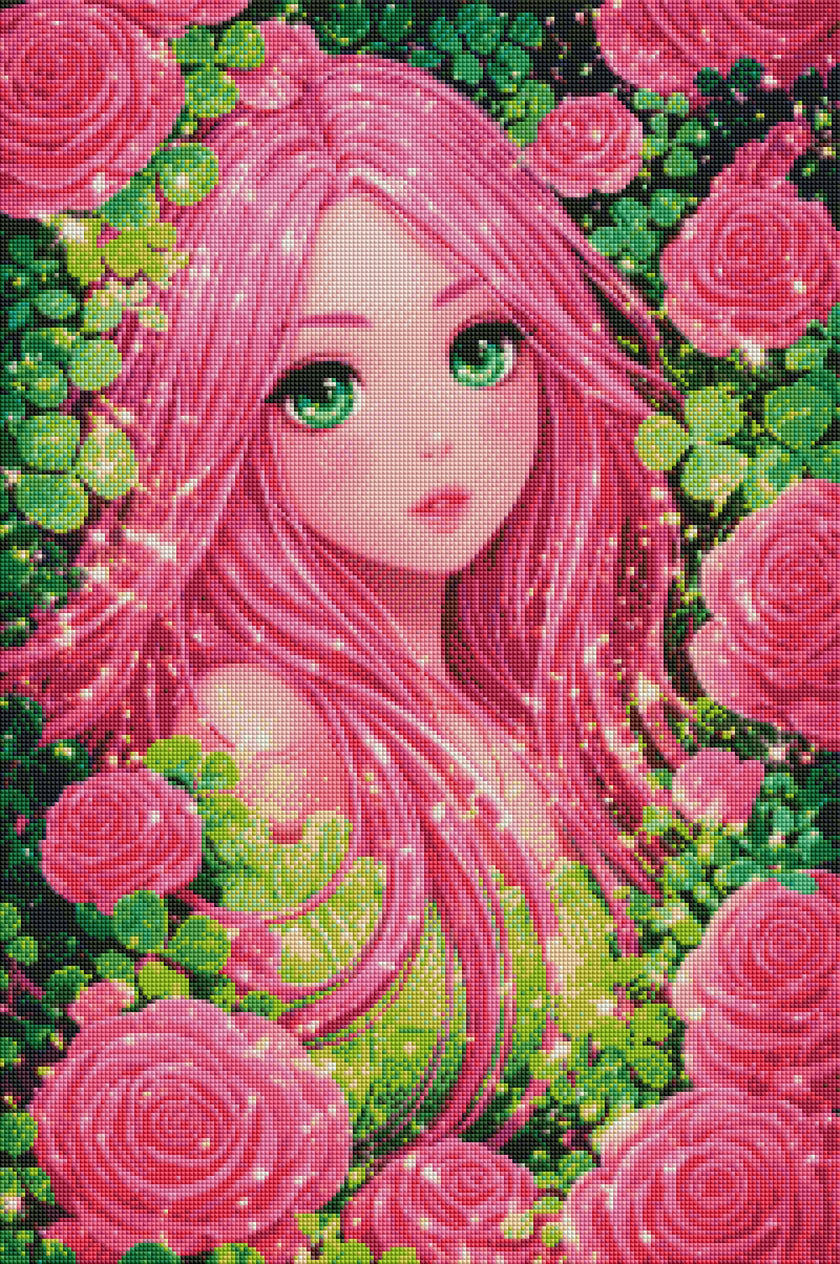 Sparkly Rose by Cocomarshmallow Art