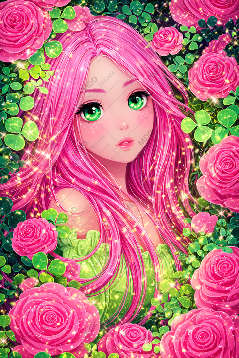 Sparkly Rose by Cocomarshmallow Art