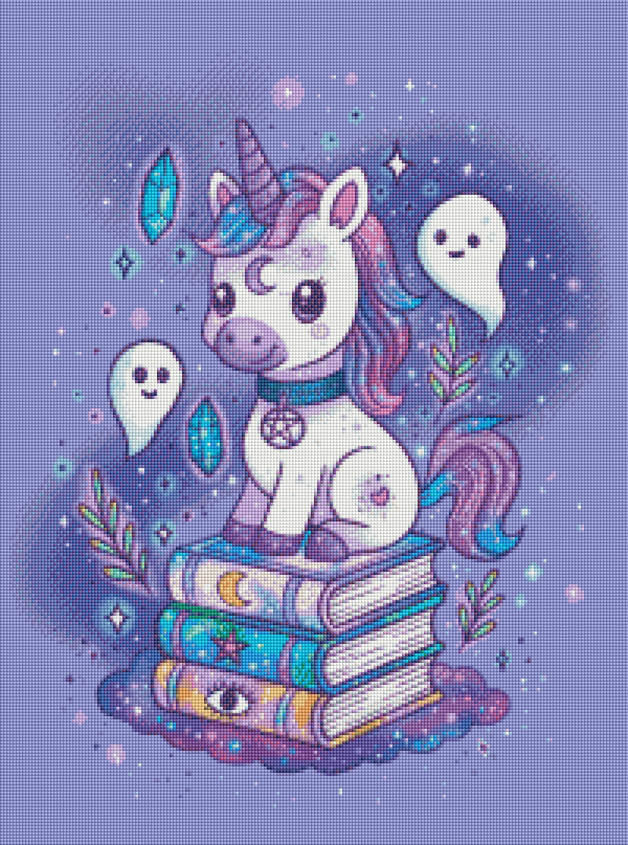 Spellbook Unicorn by Galaxy Rain
