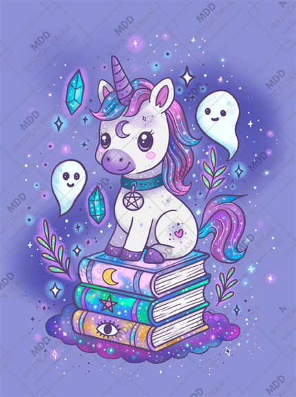 Spellbook Unicorn by Galaxy Rain