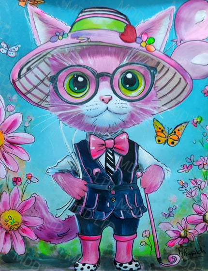 Springtime Sophisticat by Mariella Rinaldi