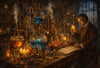 Steampunk Laboratory with Glowing Concoctions by Steven Lindon